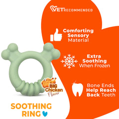 Nylabone extrémité en forme d’os atteignant les molaires efficacement