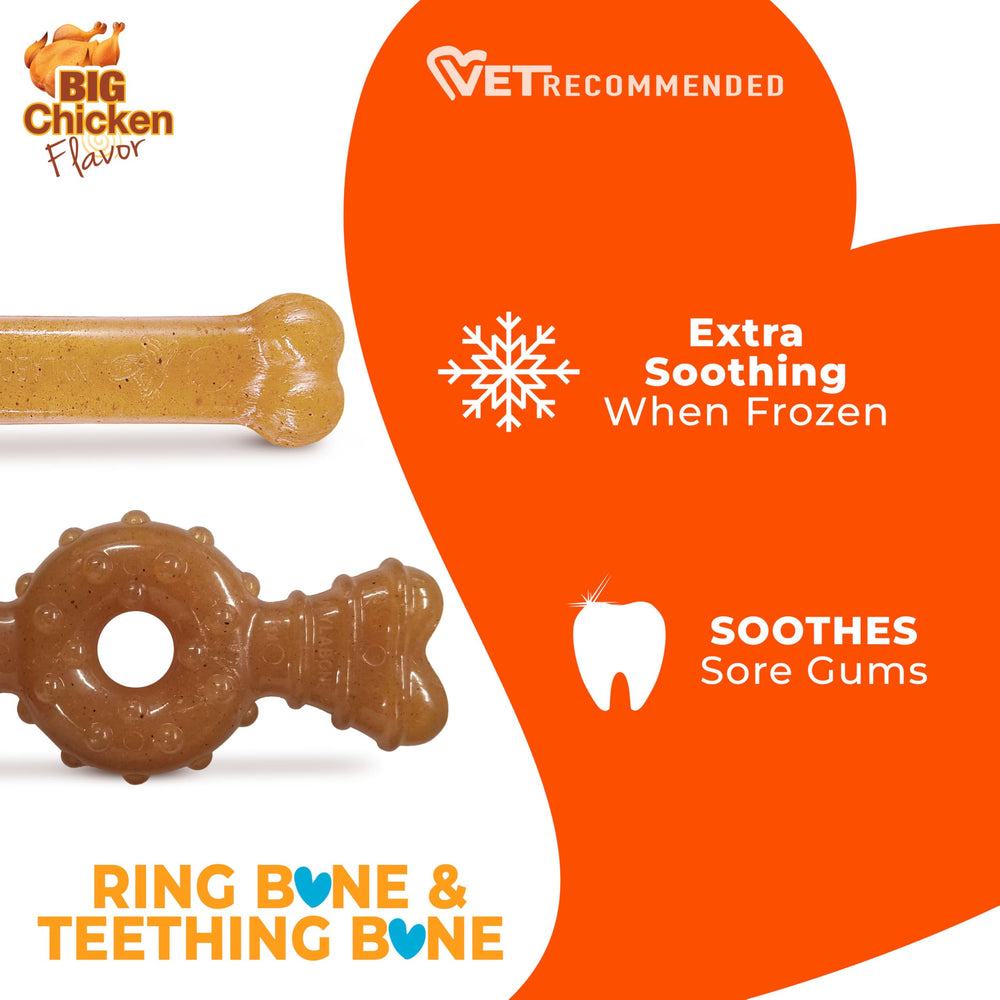 Nylabone zoom sur nubs massant les gencives pour meilleure hygiène