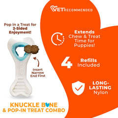 Nylabone détail des rainures et nubs nettoyant légèrement les dents