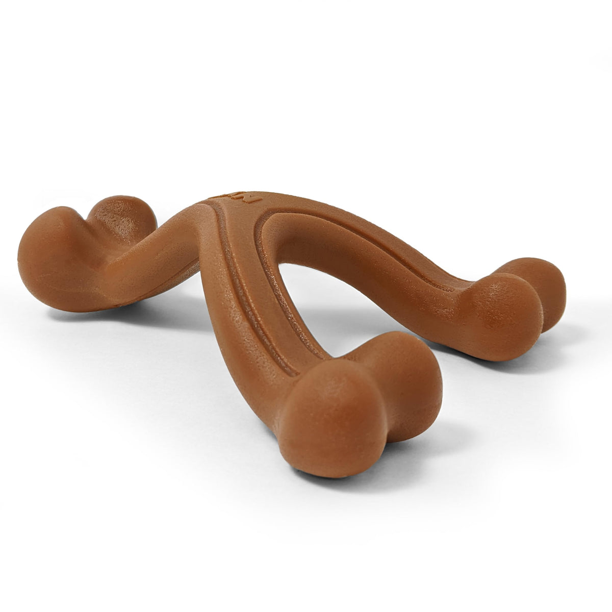 Nylabone vue avant du jouet wishbone, prise facile et durable