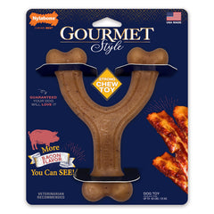 Nylabone face avant de l'emballage montrant le jouet et bénéfice durabilité