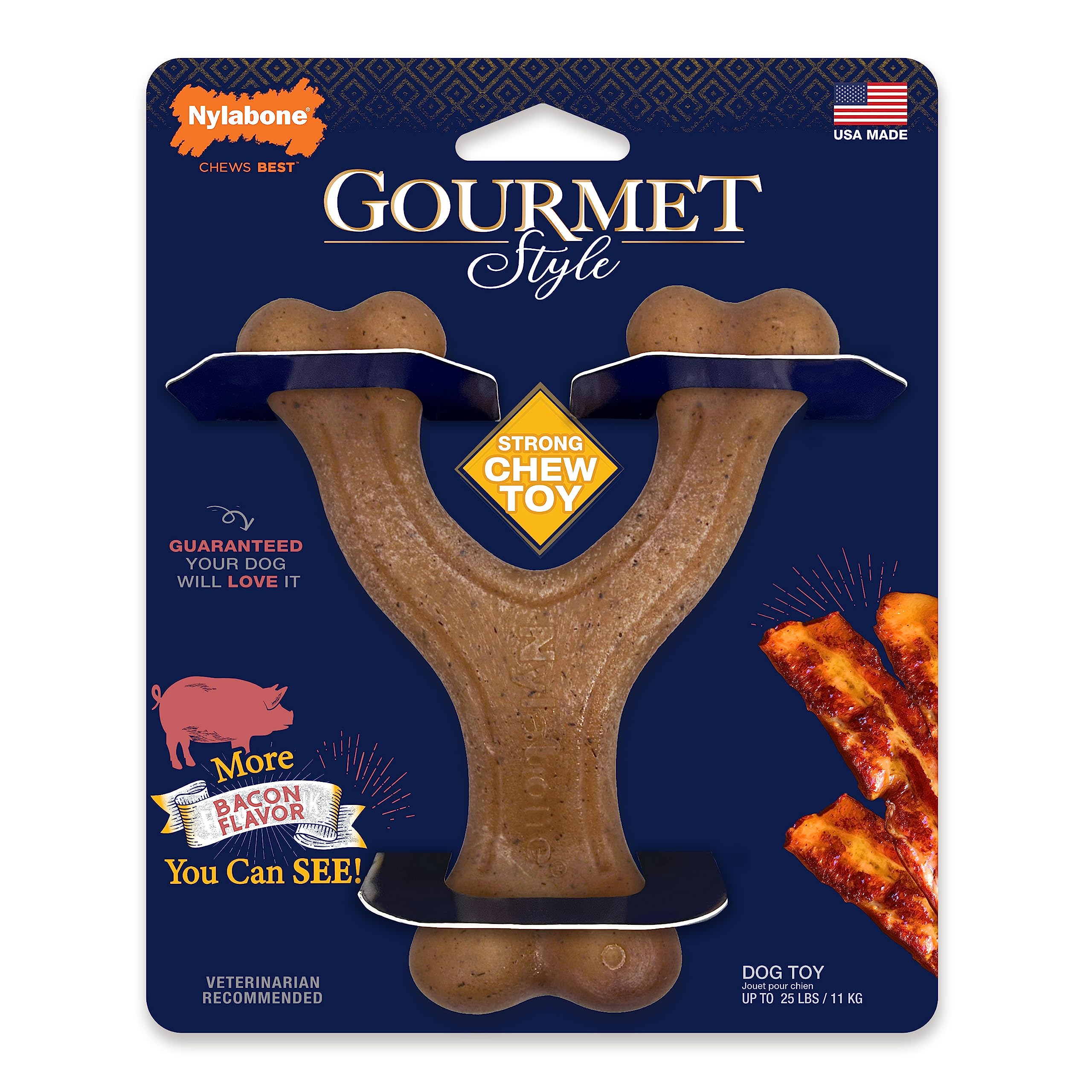 Nylabone matière du jouet montrant durabilité et résistance à l'usure