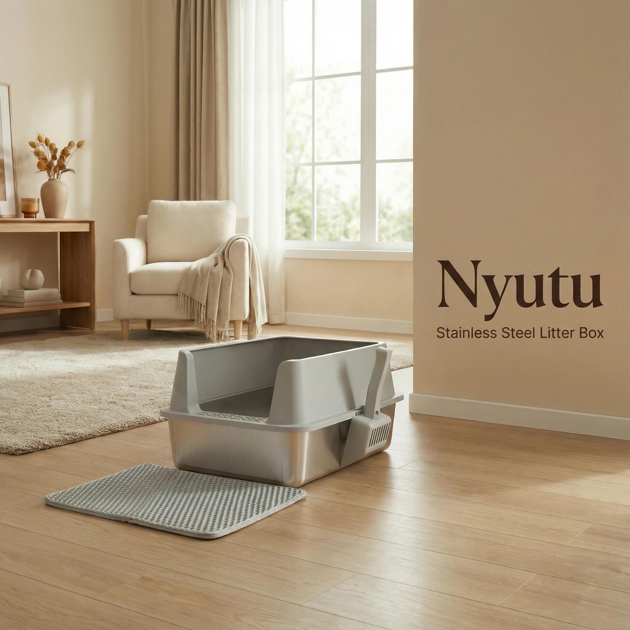 Nyutu angle étiquette dimensions, informations visibles et lisibles