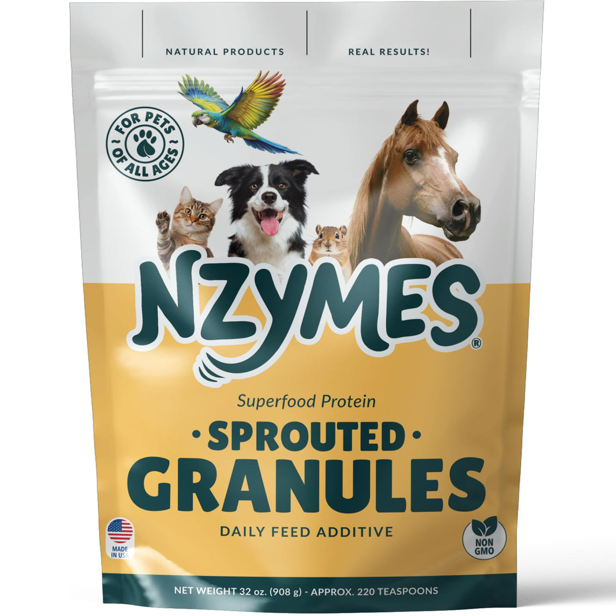 Nzymes petit pot fermé montrant l'emballage pratique et durable