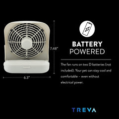 O2COOL Treva profil avec bouton 2 vitesses pour réglage simple