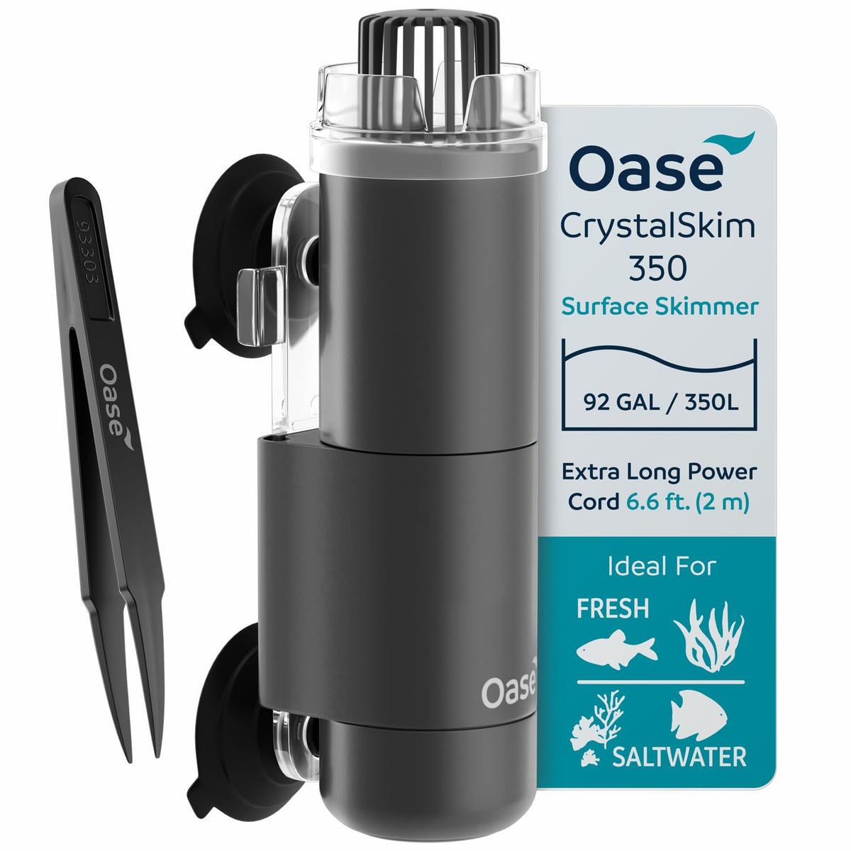OASE CrystalSkim 350 face avant montrant design compact et efficacité