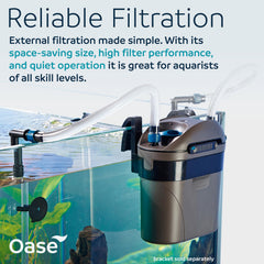OASE FiltoSmart 60 mousses et céramiques exposées pour filtration mécanique et biologique