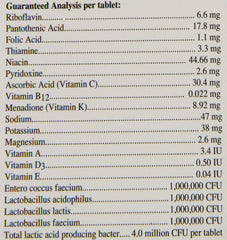 Oasis flacon et étiquette lisible indiquant formulation probiotique naturelle
