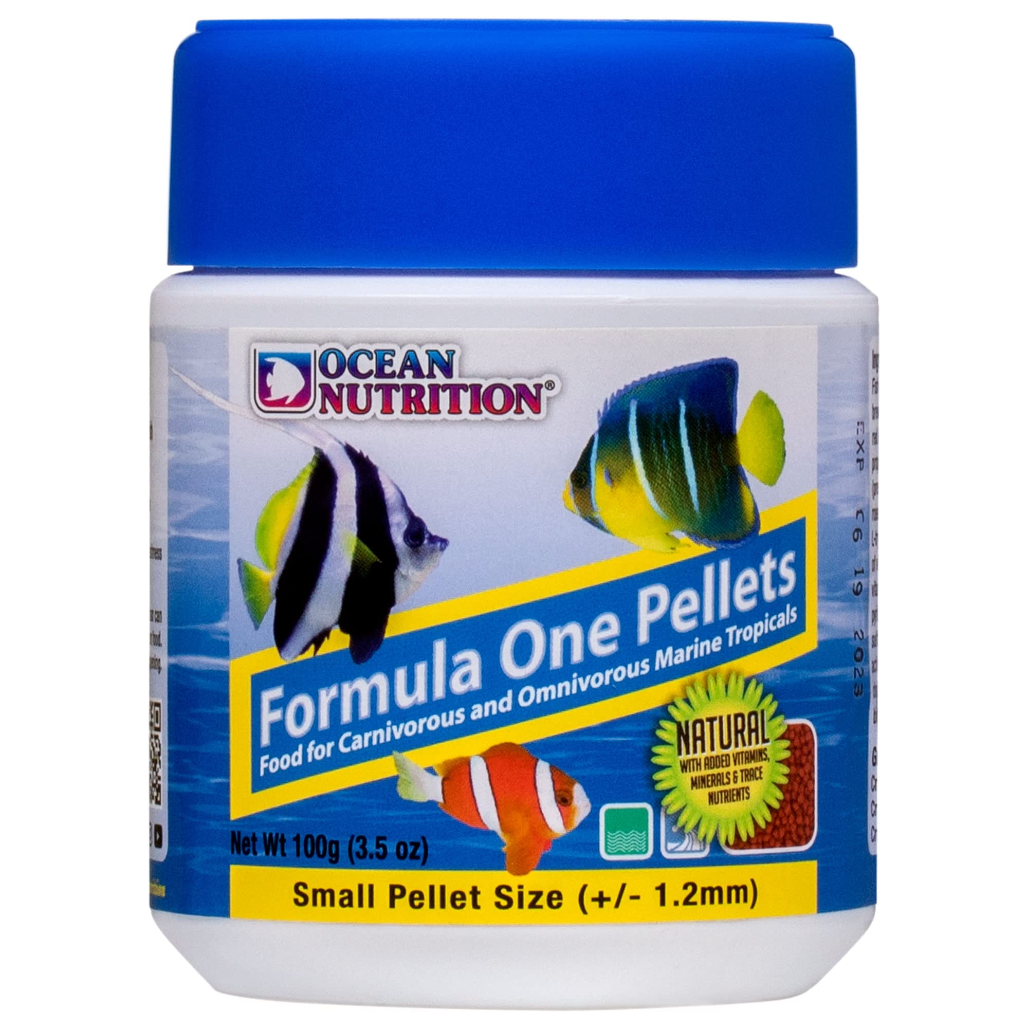 Ocean Nutrition pot face montrant l'étiquette et information produit
