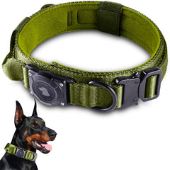 Odokele collier face avant montrant le support AirTag et protection