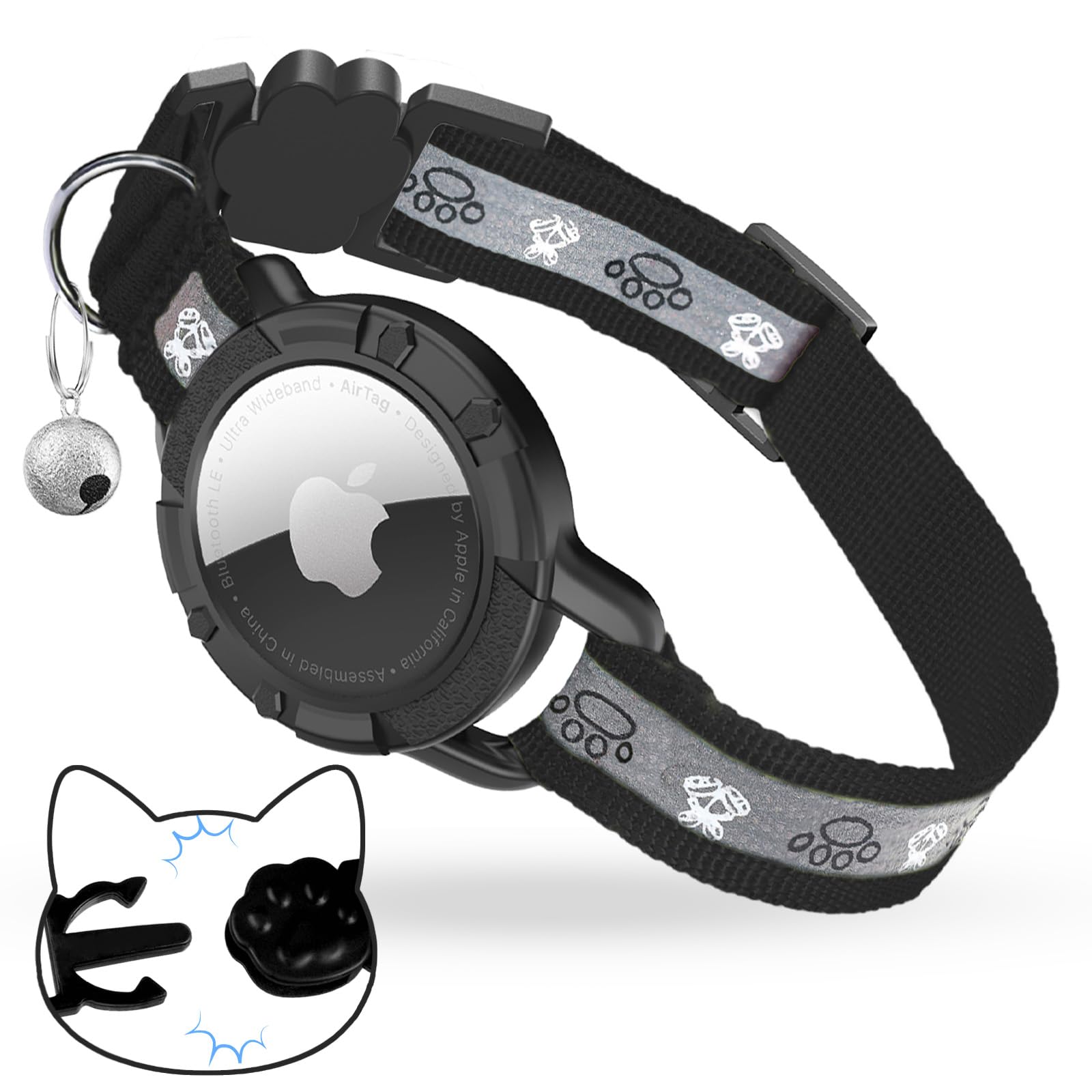 Odokele collier devant l'emballage montrant le produit et ses accessoires pour tranquillité
