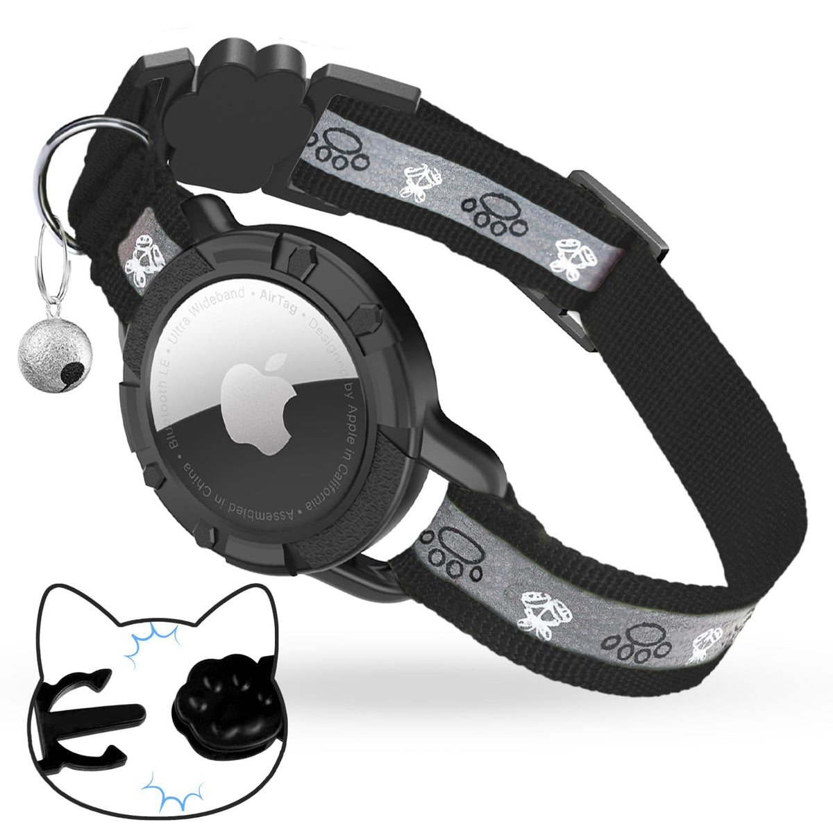Odokele collier devant l'emballage montrant le produit et ses accessoires pour tranquillité