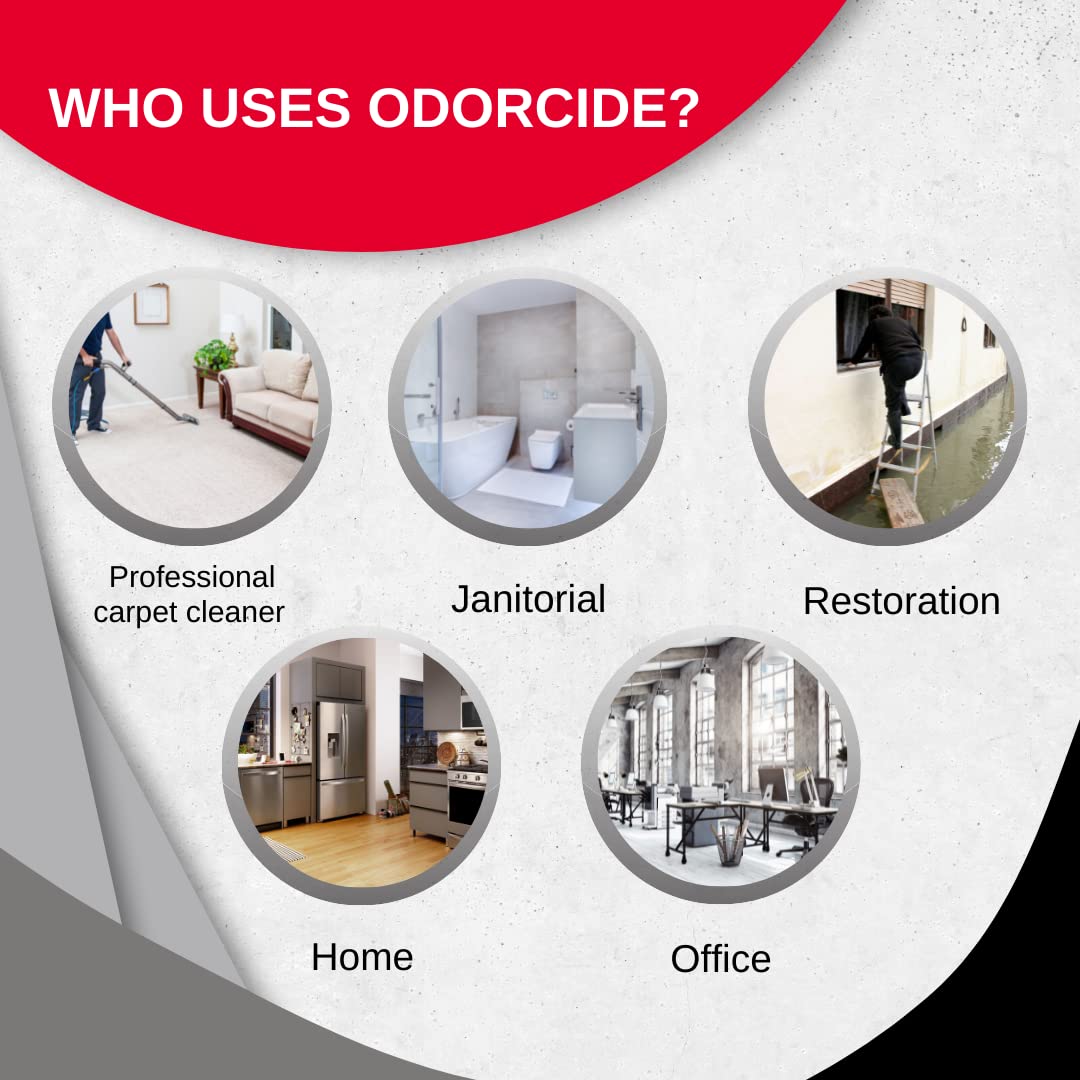Solution diluée Odorcide versée, visualise texture prête à l'emploi