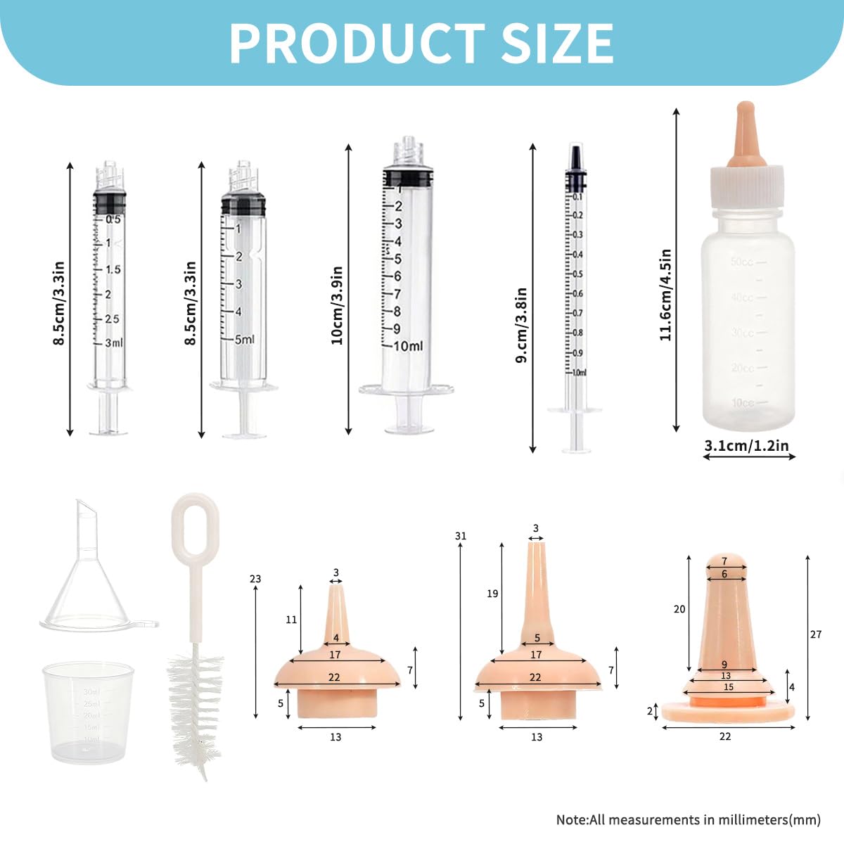 OGNWFUNK gros plan tétine en silicone pour succion douce et sûre