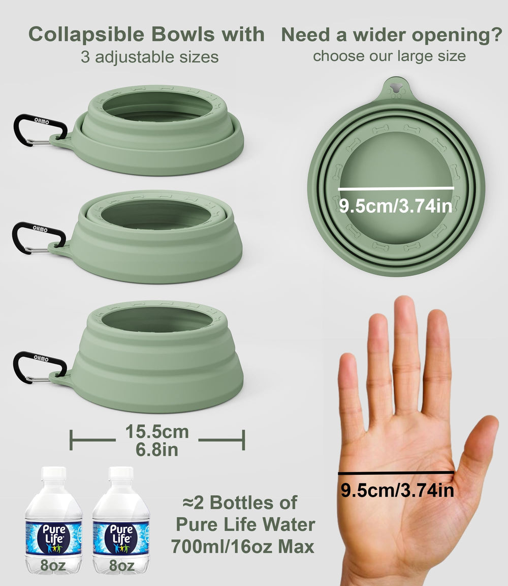OHMO gamelle rangée dans un sac à dos pour gain de place pratique