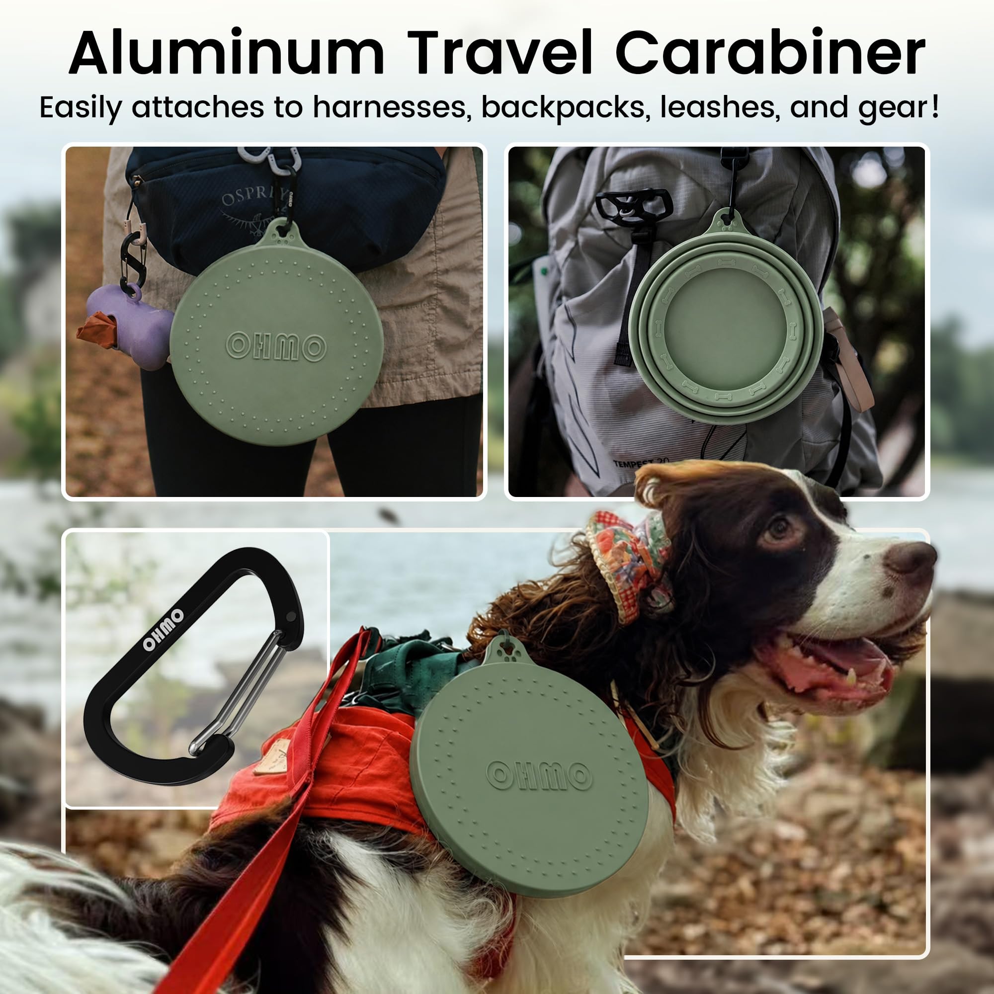 OHMO gamelle utilisée en randonnée pour hydrater rapidement le chien