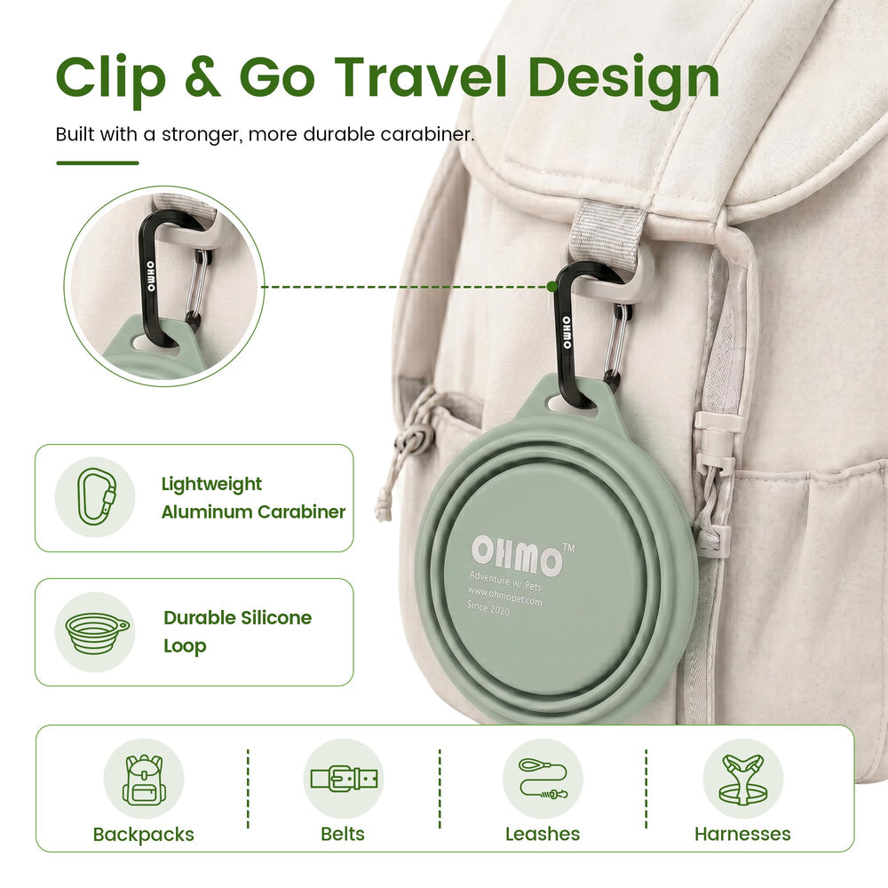 OHMO gamelle tenue en main, montre l'échelle et le volume pratique
