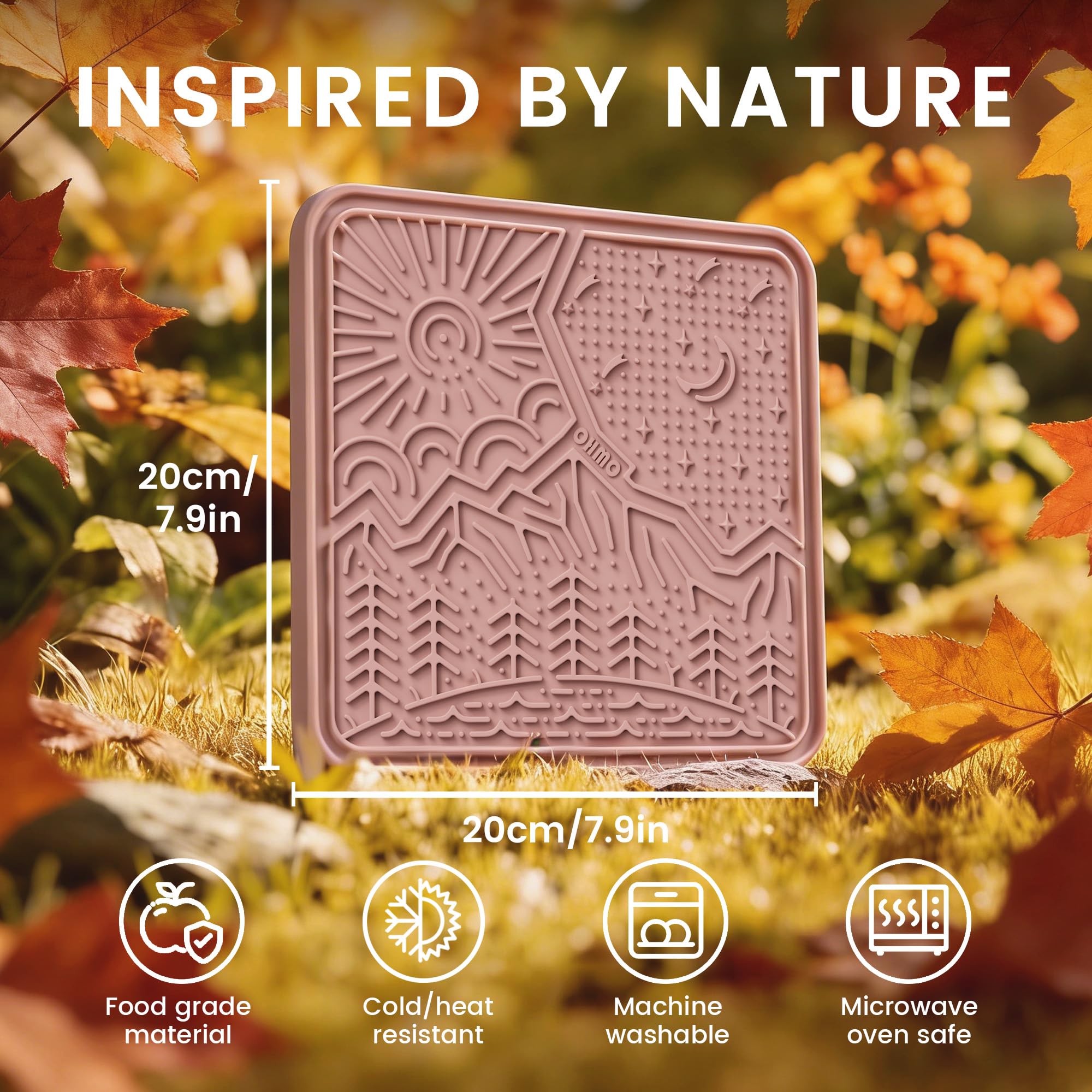 OHMO gros plan sur la texture en silicone pour un léchage prolongé