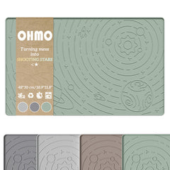 OHMO tapis face avant avec gamelles protégeant le sol