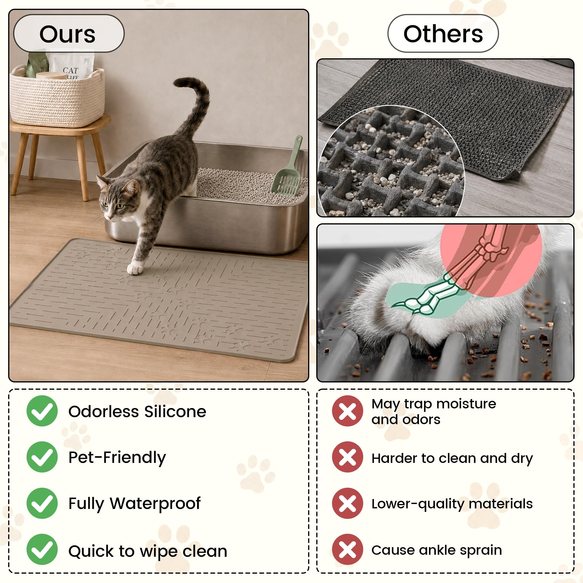 OHMO tapis plié pour rangement, gain de place évident