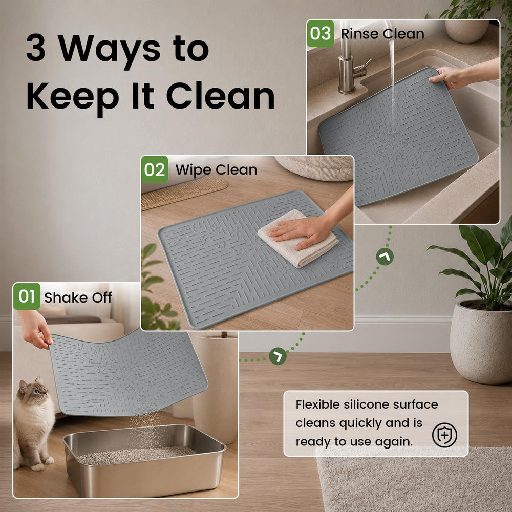 ohmo tapis litière plié pour rangement compact et gain de place