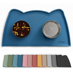 OHMO tapis de repas face avant teal montrant plan propreté et design