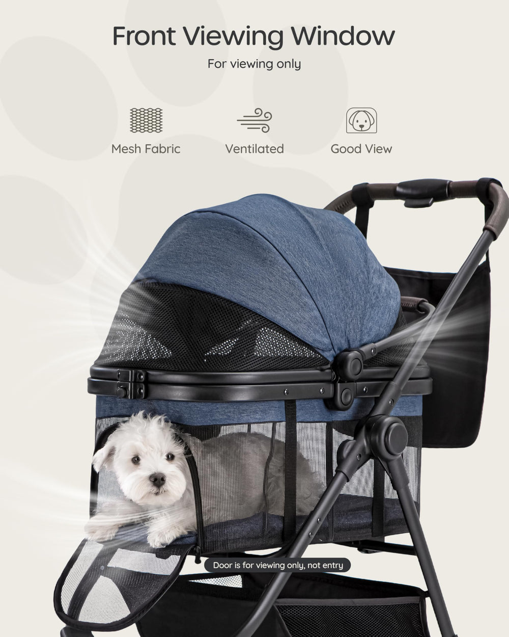 ojcme poussette maille panoramique pour ventilation optimale