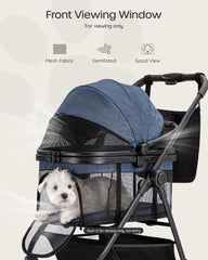 ojcme poussette maille panoramique pour ventilation optimale