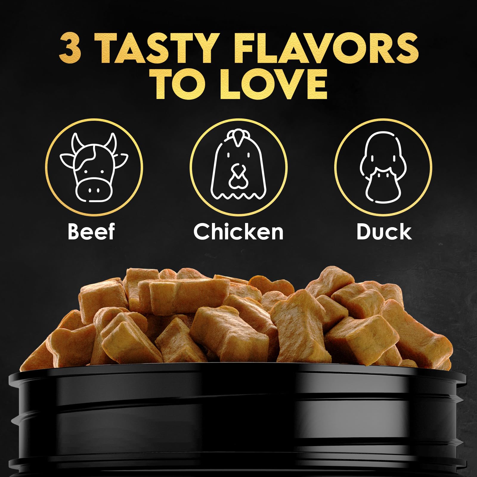 OKKÖBI chien mangeant un chew, favorise énergie et bonne acceptation