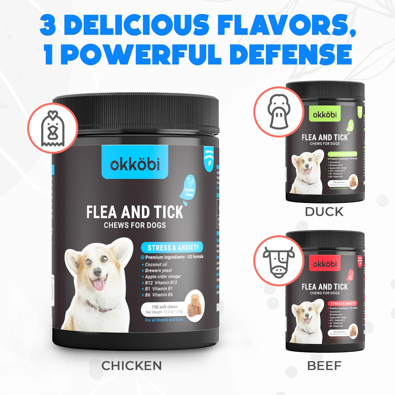 OKKÖBI scène lifestyle propriétaire donnant un chew au chien avant promenade