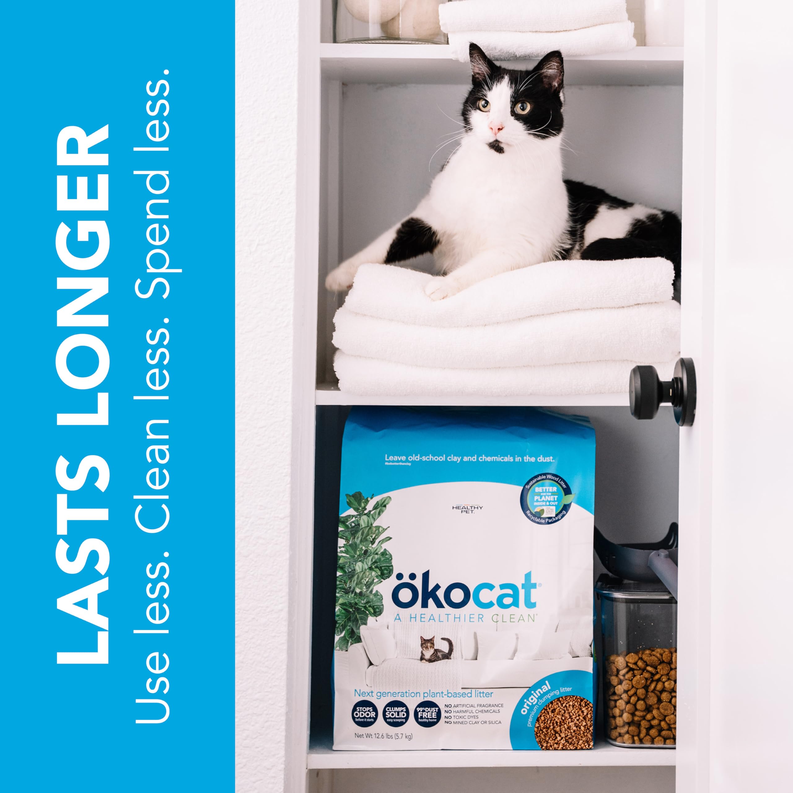 ÖKOCAT utilisée dans bac auto-nettoyant pour entretien minimal et hygiène