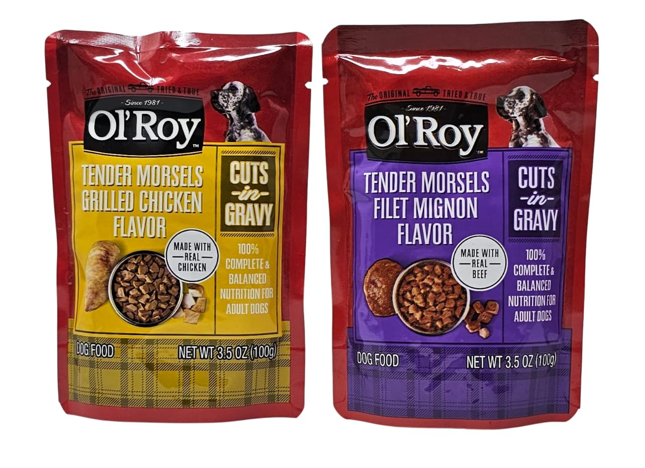 Ol' Roy portion servie dans un bol mélangeable avec croquettes