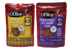 Ol' Roy portion servie dans un bol mélangeable avec croquettes