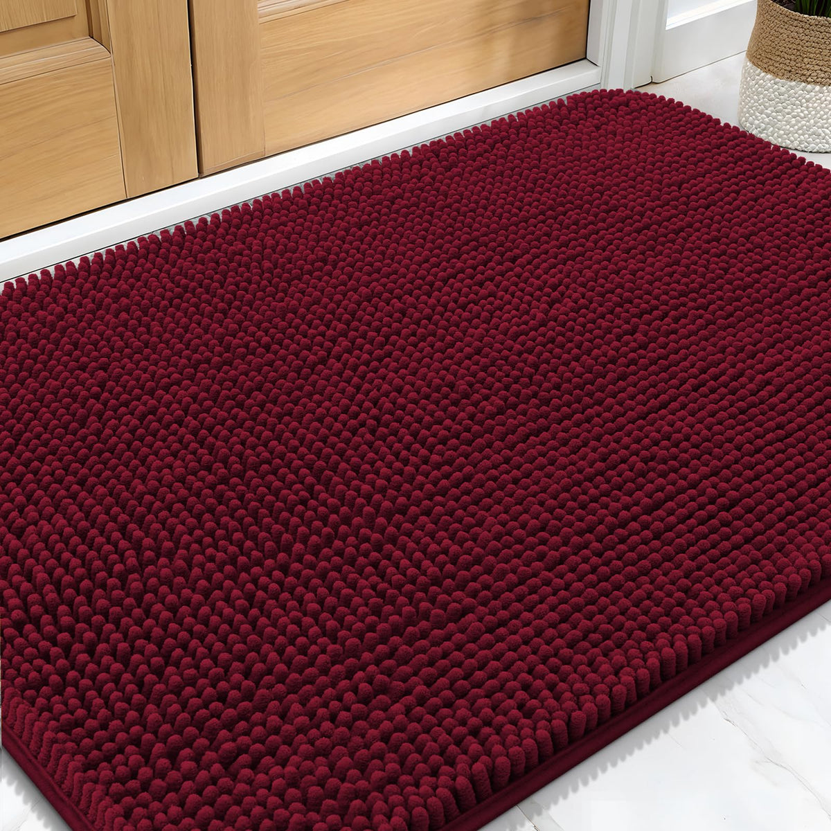 OLANLY tapis face avant 30x20 montrant absorption et design