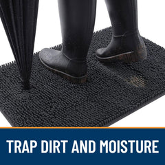 OLANLY gros plan chenille douce et dense, absorption optimale
