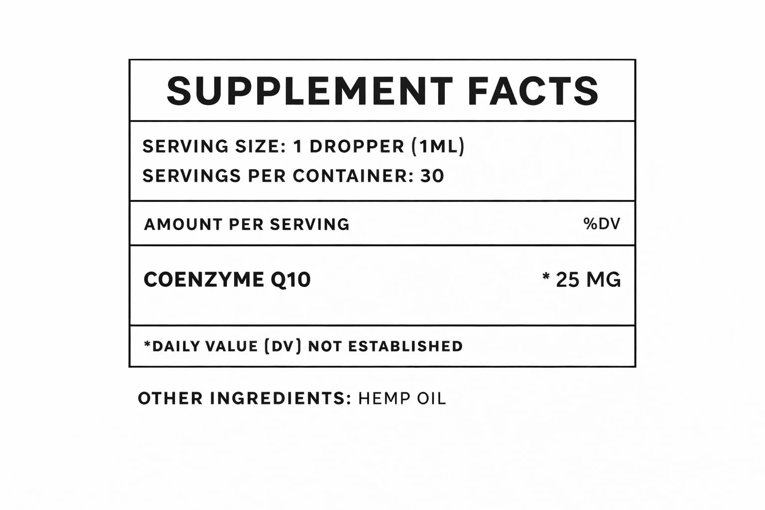 Oliver & Co. gouttes CoQ10 versées pour administration pratique et absorption