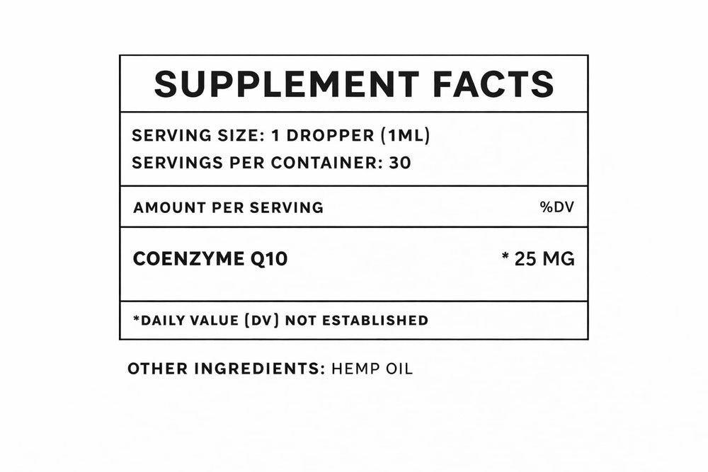 Oliver & Co. gouttes CoQ10 versées pour administration pratique et absorption