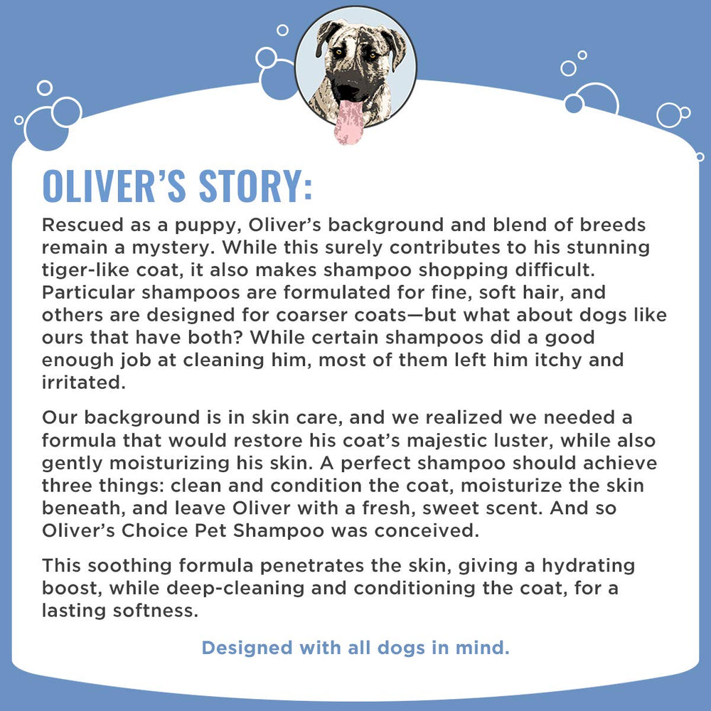 OLIVER'S CHOICE flacon à côté d'un objet courant montrant l'échelle et le volume
