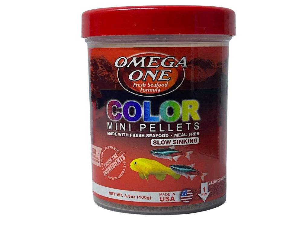 Omega One emballage 3,5 oz visible, permet stockage pratique et information claire