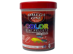 Omega One emballage 3,5 oz visible, permet stockage pratique et information claire