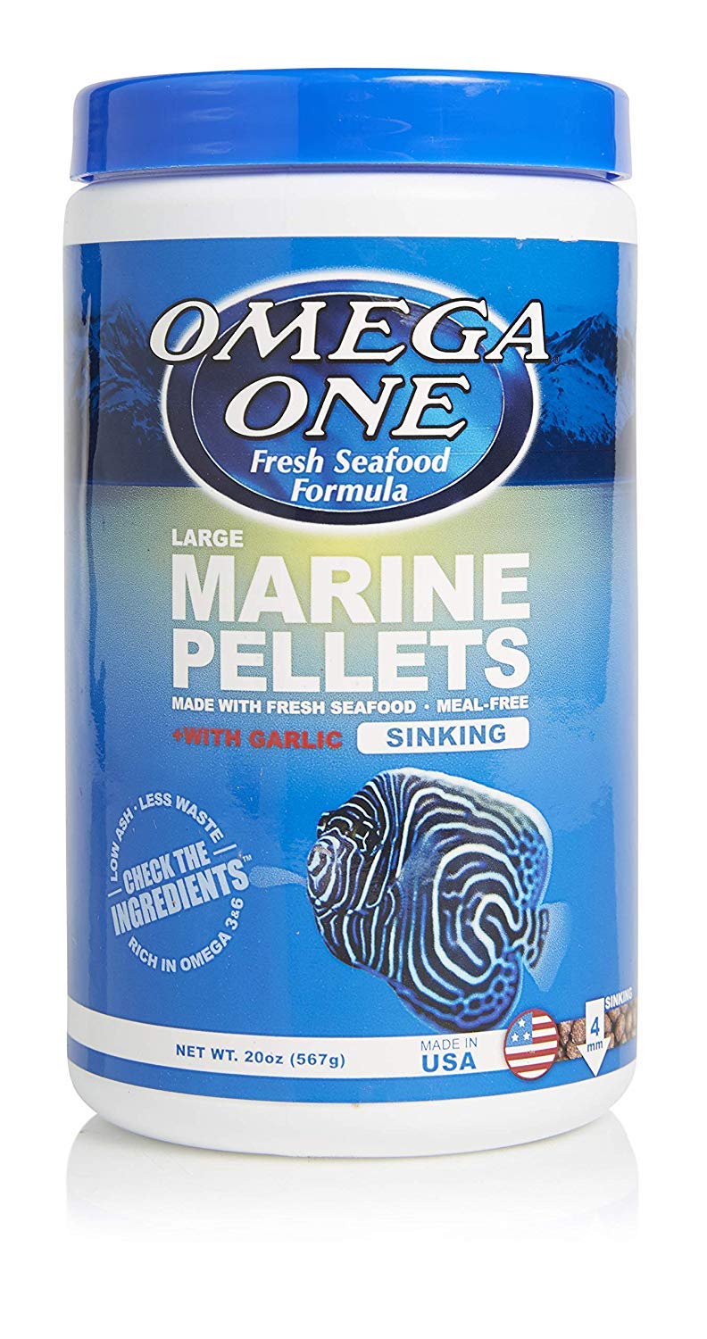 Omega One paquet frontal montrant l'étiquette, attractivité et ingrédients MSC