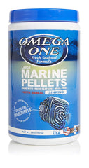 Omega One paquet frontal montrant l'étiquette, attractivité et ingrédients MSC