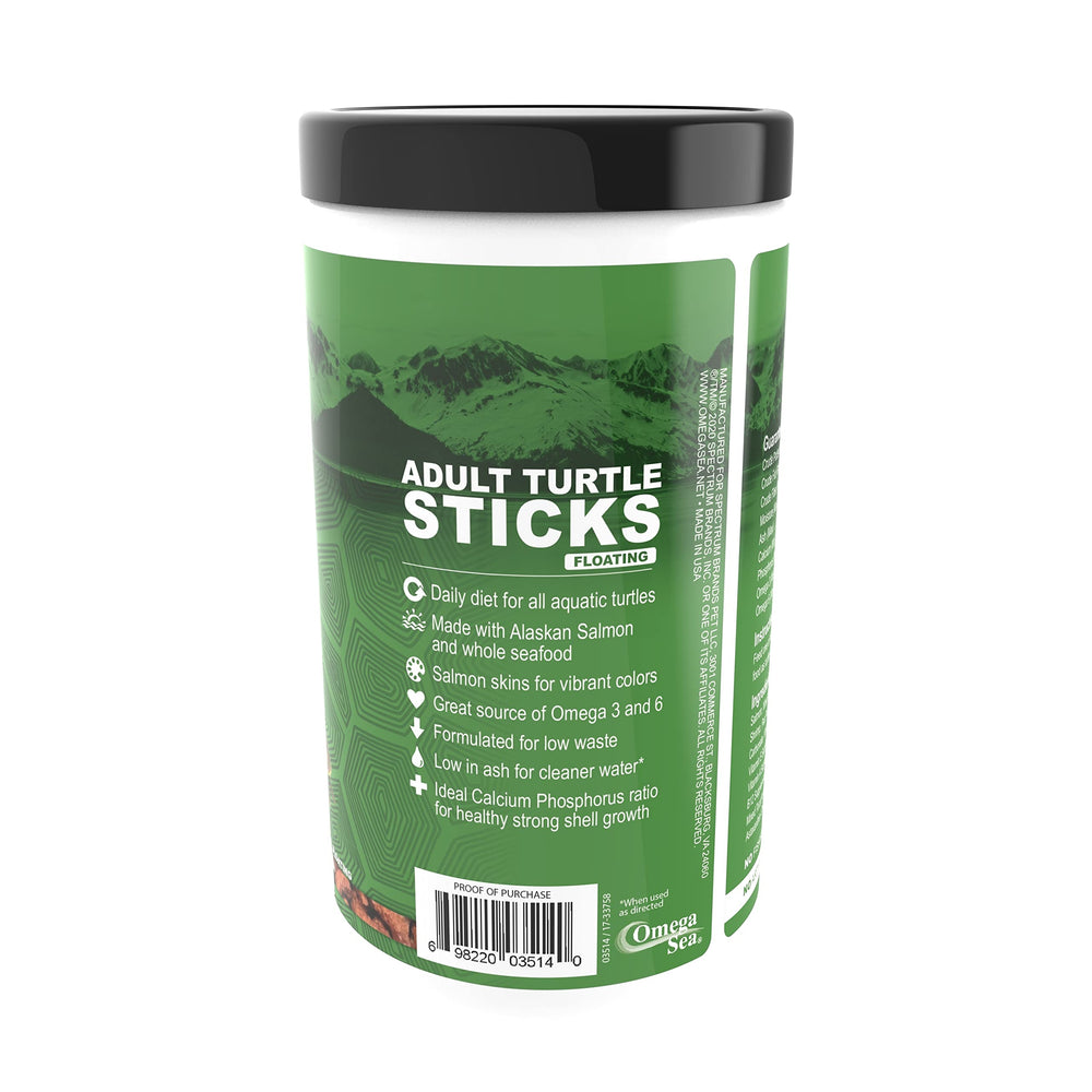 Omega One sticks avec règle pour comparaison de taille montrant portion adaptée