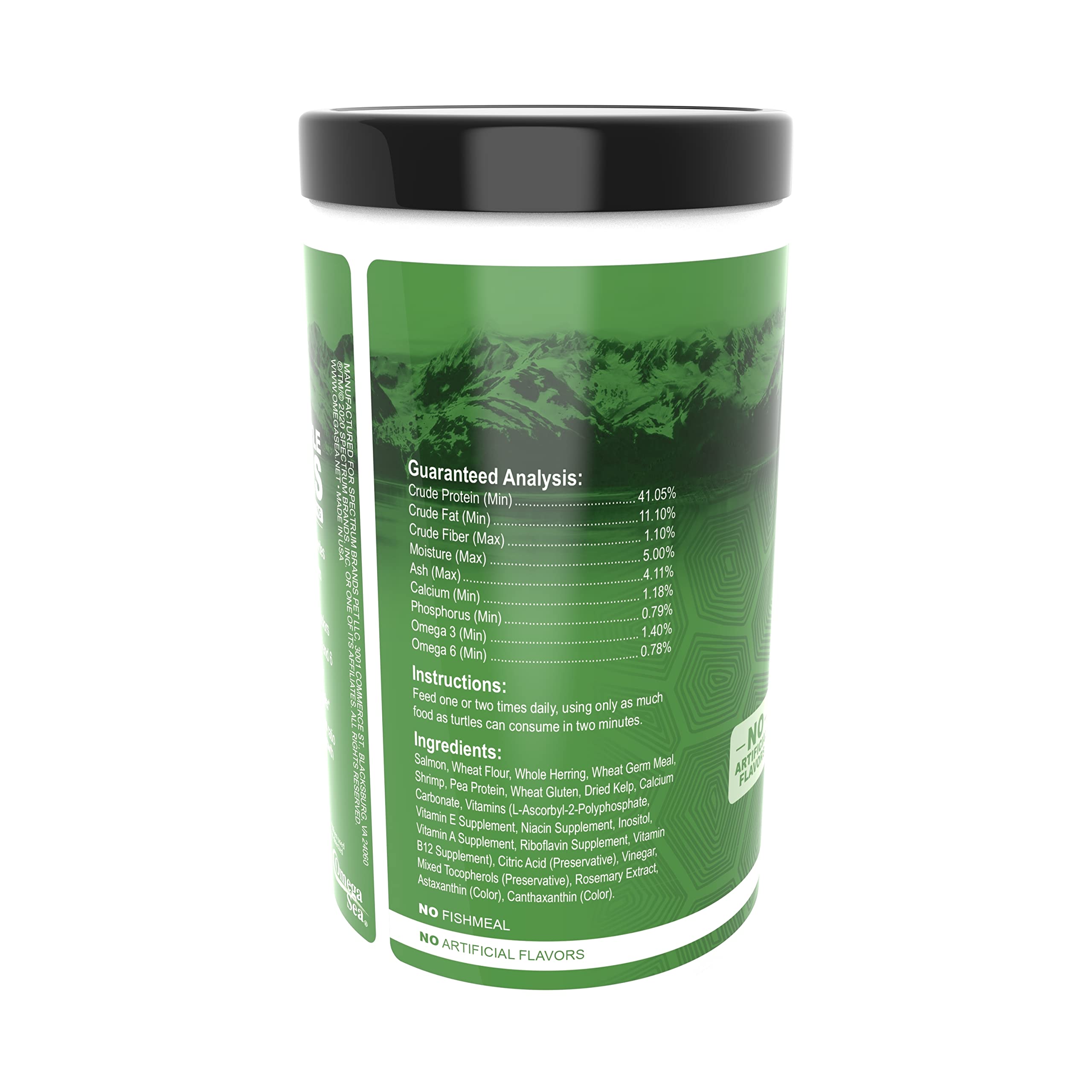 Omega One stick en usage par une tortue aquatique montrant acceptation alimentaire