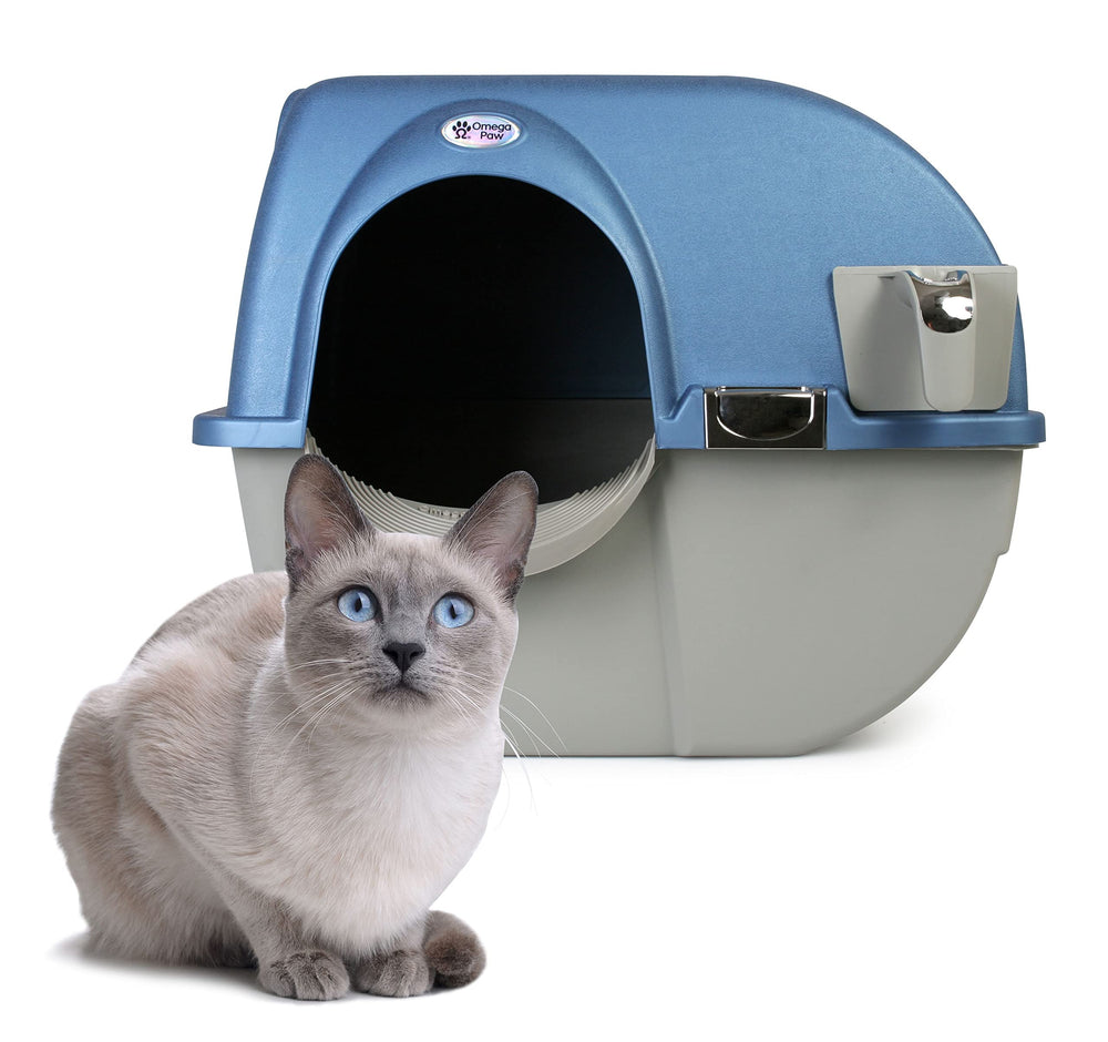 Omega Paw face avant du bac Premium, design Pearl Blue et fonction pratique