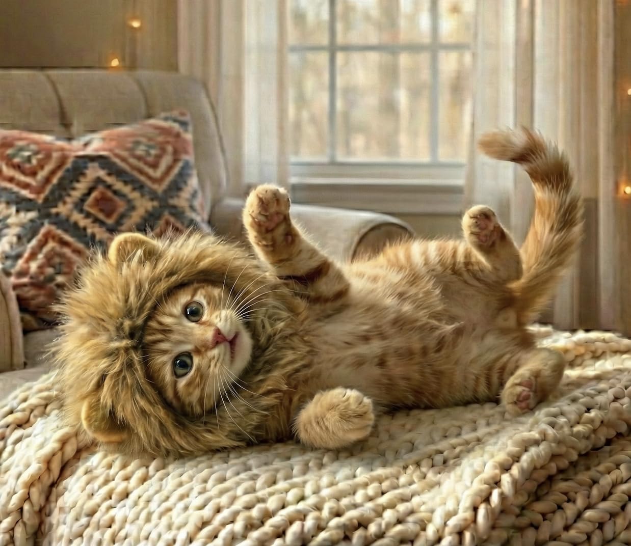 OMG Adorables crinière gros plan texture, peluche douce et épaisse