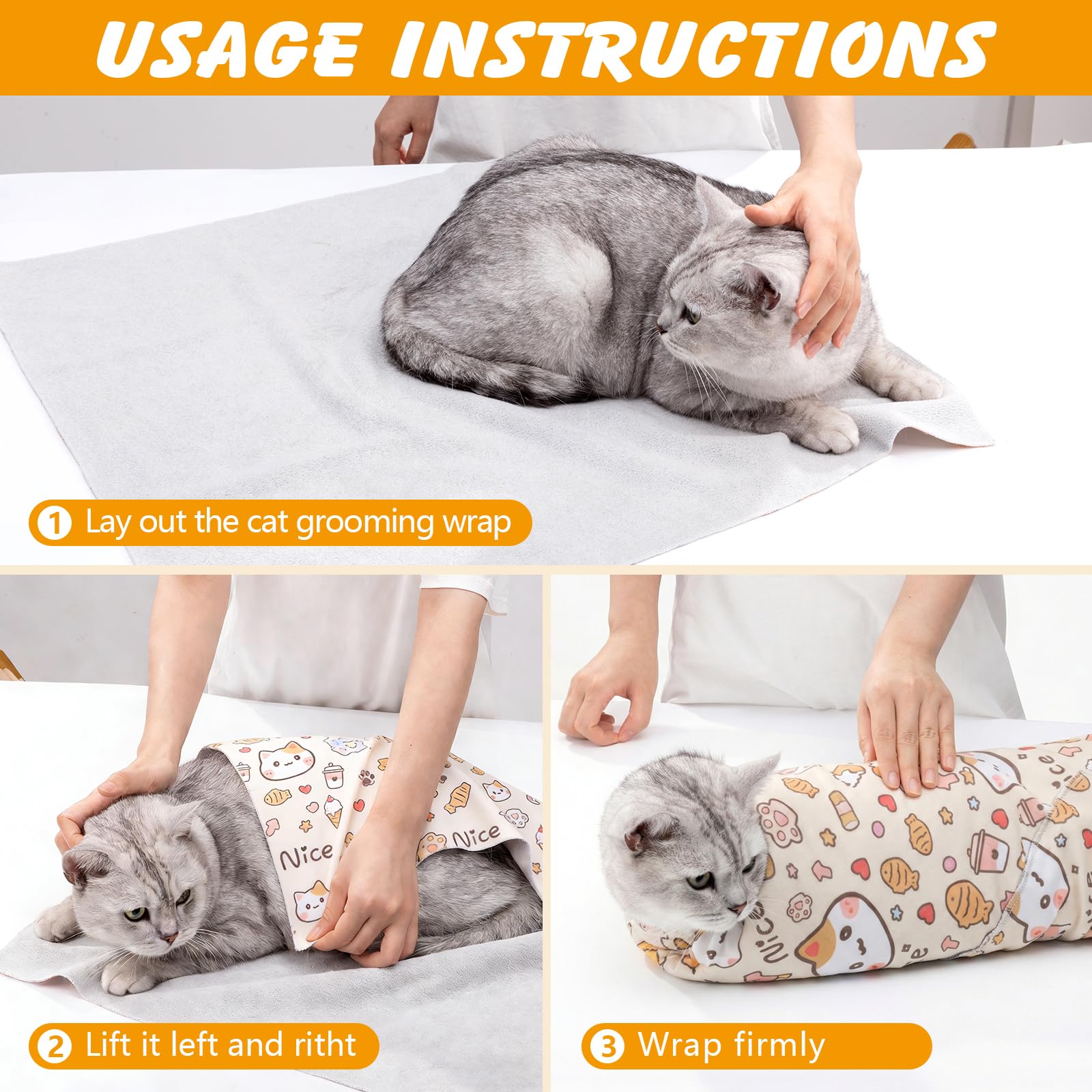 ondware comparaison taille avec chat montrant ajustement extra-large