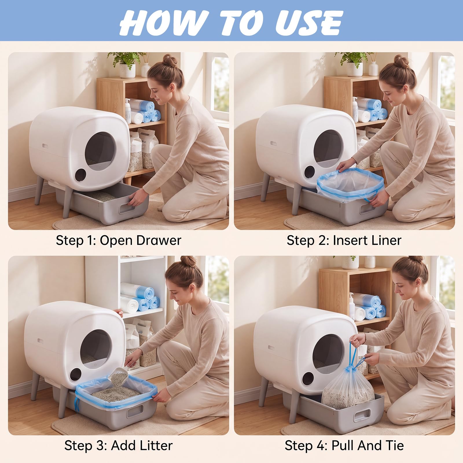 ondware sac dans cuisine propre illustrant entretien hygiénique