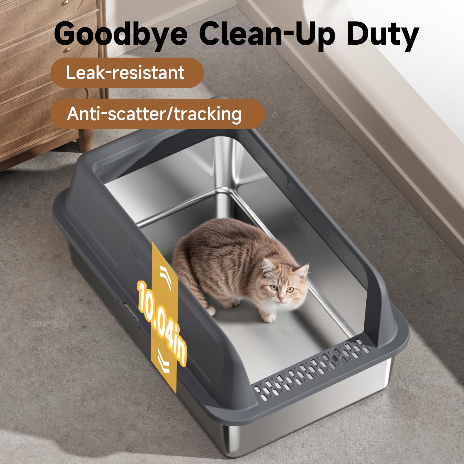 OneBug comparaison taille avec chat montrant espace pour creuser confortablement