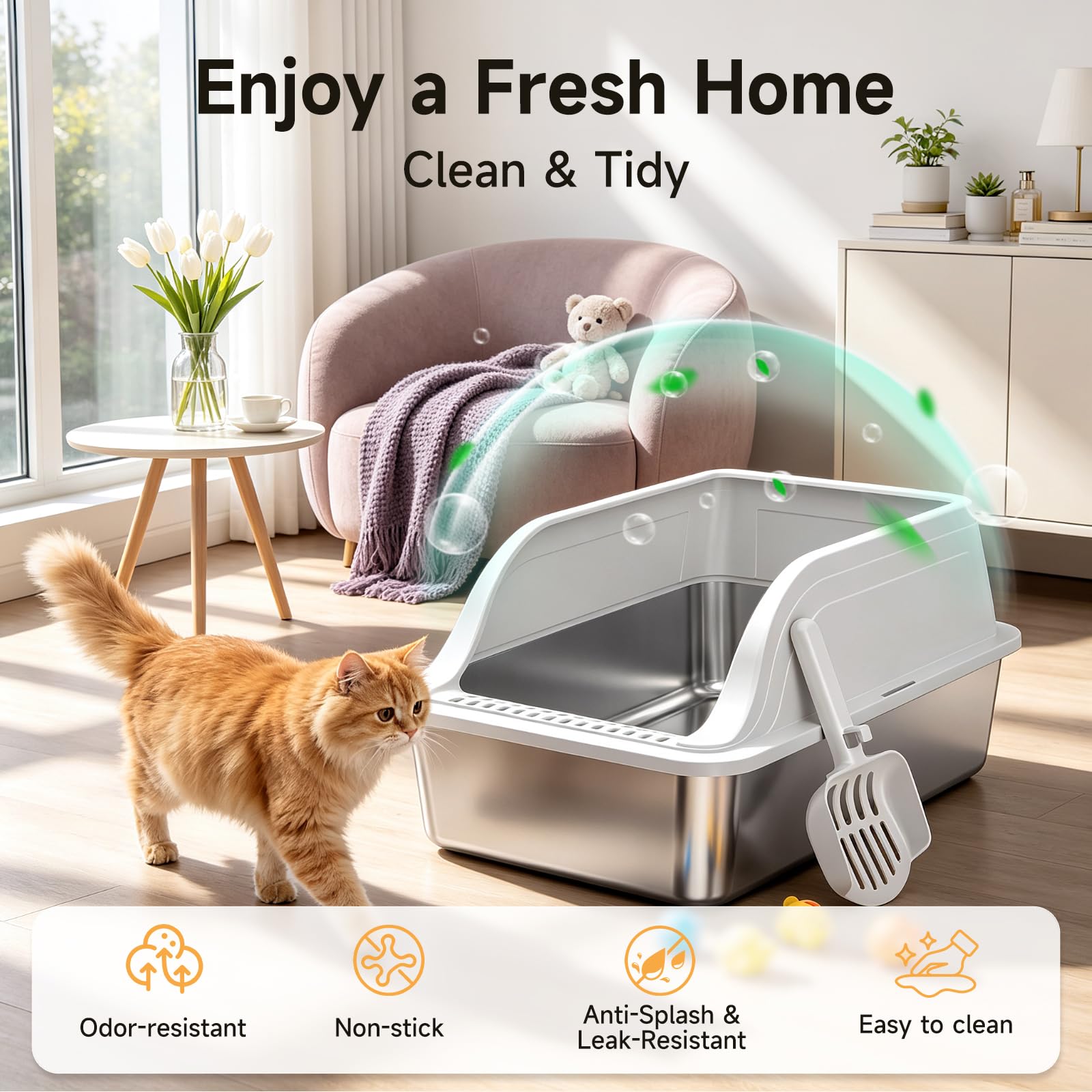 OneBug bac en situation maison réduit salissures et s'intègre au décor